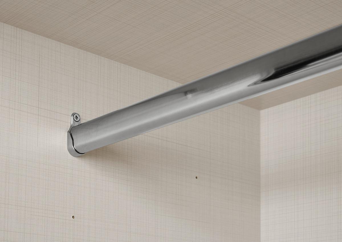 Šatní skříň LUMOS, šířka 298 cm - pískové barvy/barvy hliníku, Konvenční, kov/kompozitní dřevo (298/222/68cm)