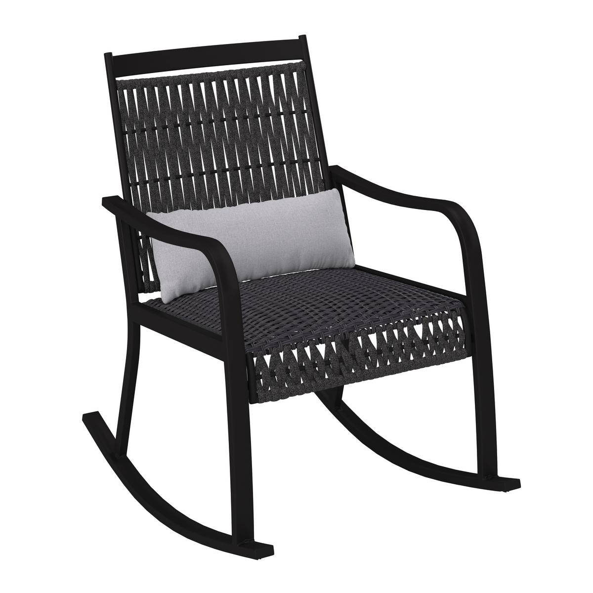 BALKÓNOVÁ ZOSTAVA MATHILDA - čierna/sivá, Modern, kov/textil - Bessagi Garden