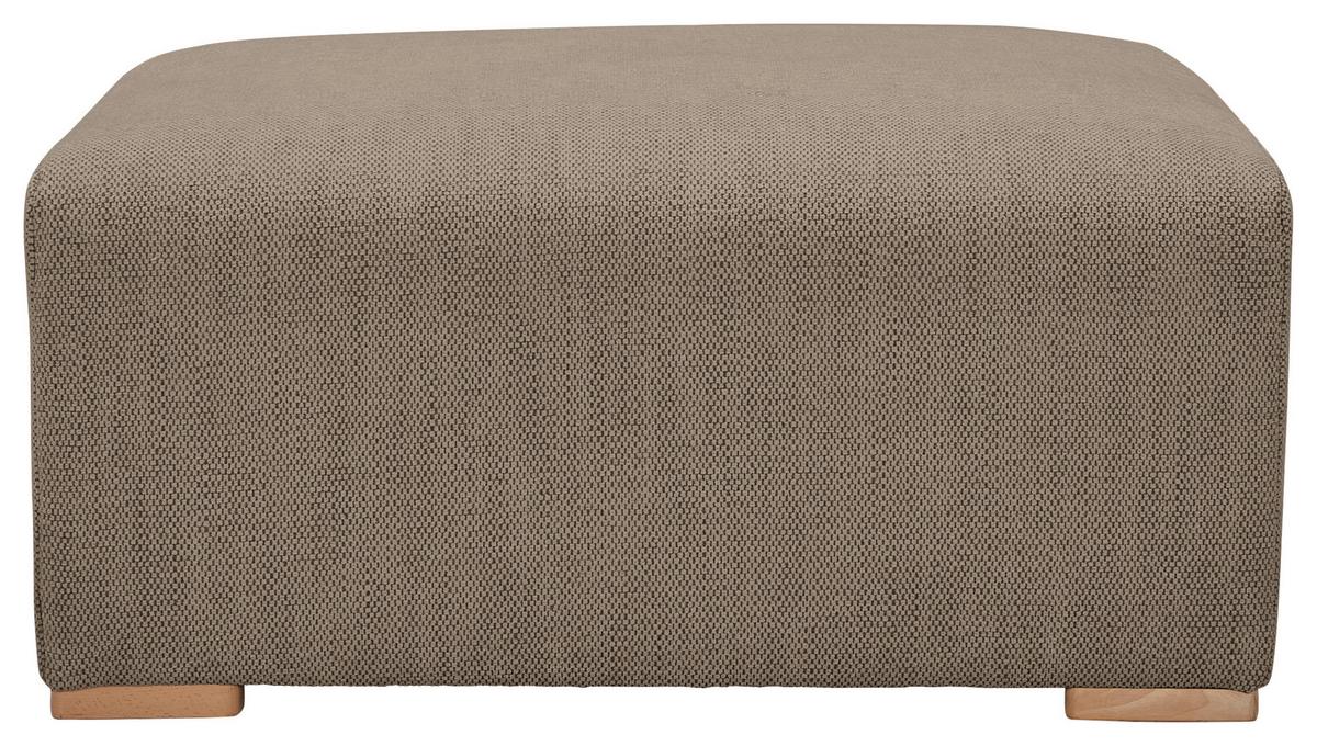 Hocker Vouge Braun BxHxT: 101x44x92 cm - Buchefarben/Braun, KONVENTIONELL, Textil (101/44/92cm) - Livetastic