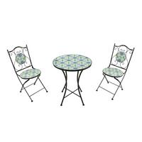 GARTENSET AMELIE VINTAGE - Blau/Gelb, Basics, Keramik/Metall (60/75cm) - Ambia Garden