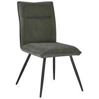 ŽIDLE NOVA - černá/zelená, Moderní, kov/textil (63/47/88cm) - Premium Living