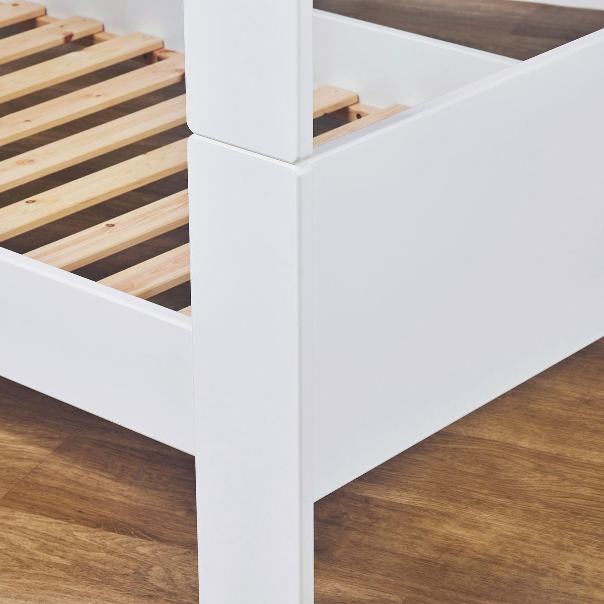 Etagenbett Pure Weiß, Lf: 90x200 cm - Weiß/Naturfarben, MODERN, Holzwerkstoff (90/200cm) - MID.YOU