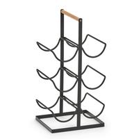 Weinregal Schwarz BxHxT: 23x20x46 cm - Schwarz, Basics, Metall (23/20/46cm) - Zeller Present