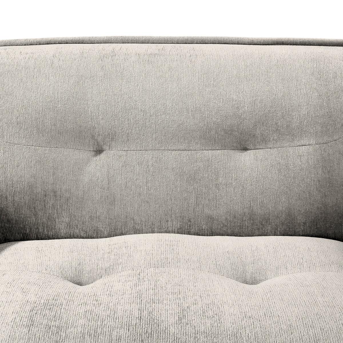 XXL-Sessel Fluffy, Silberfarben B: 182 cm - Silberfarben/Schwarz, MODERN, Textil (182/87/184cm) - Trendmanufaktur