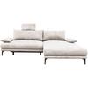 Ecksofa Mit Bettkasten Lagacy 260x192 Cm Webstoff Weiß - Schwarz/Weiß, Design, Textil (260/192cm) - MID.YOU