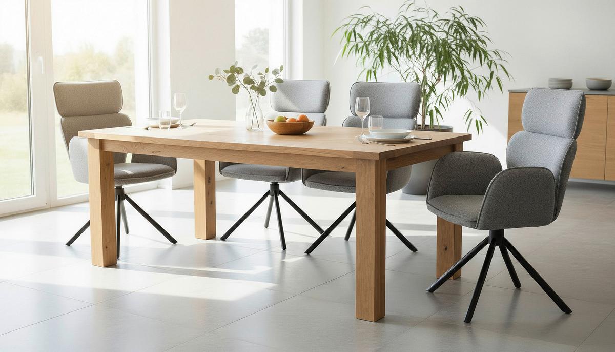 Armlehnstuhl Edda Leinenopitk Dunkelgrau B: 59cm - Dunkelgrau/Schwarz, KONVENTIONELL, Textil/Metall (59/93/61cm)