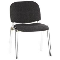 Besucherstuhl Xt 600 Stapelbar Anthrazit/Chromfarben - Chromfarben/Anthrazit, Basics, Textil/Metall (58/84/41cm) - MID.YOU