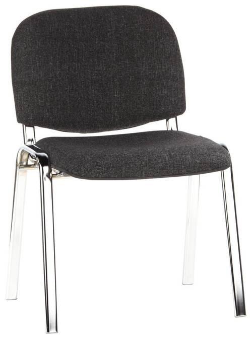 Besucherstuhl Xt 600 Stapelbar Anthrazit/Chromfarben