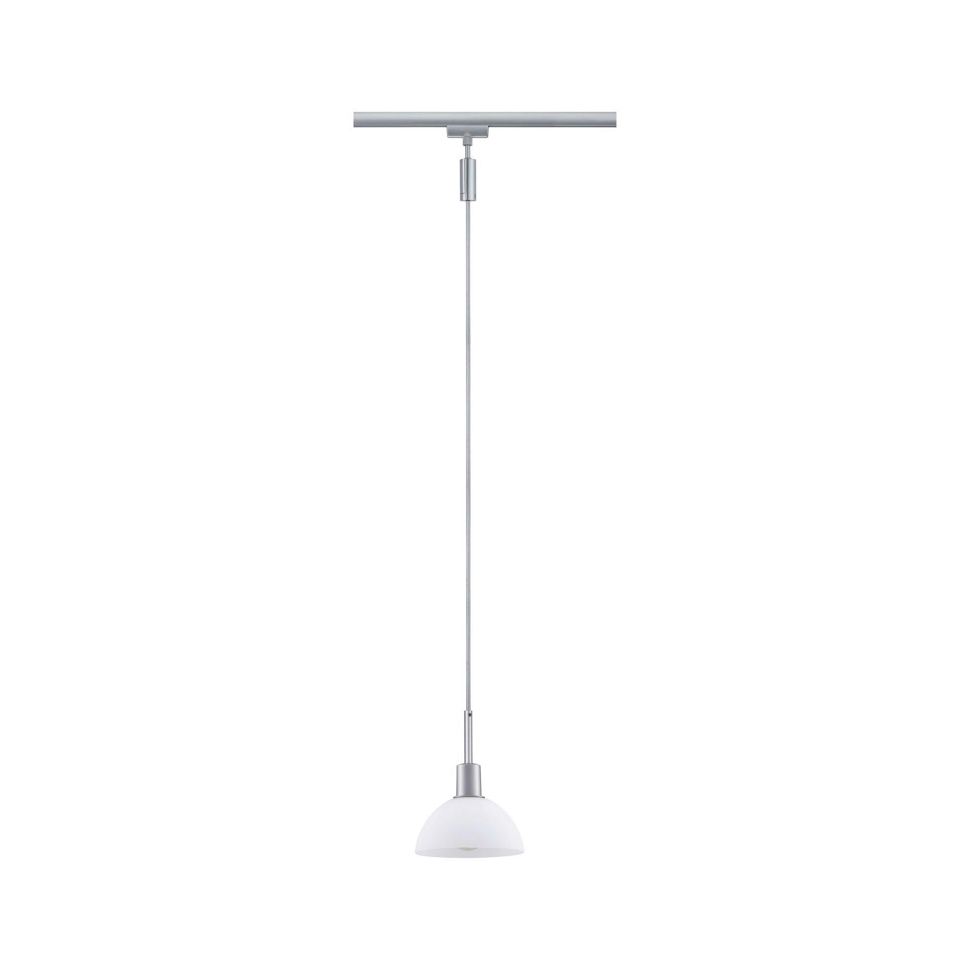 Schienensystem Urail Hängeleuchte 96972, dimmbar - Chromfarben/Opal, Basics, Glas/Metall (14/140cm) - Paulmann
