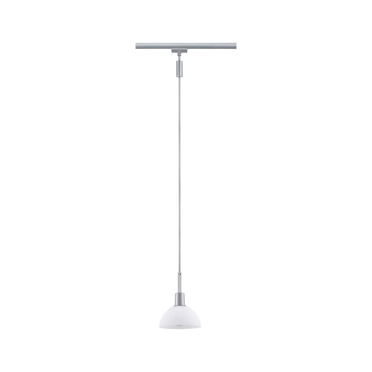 Schienensystem Urail Hängeleuchte 96972, Dimmbar - Chromfarben/Opal, Basics, Glas/Metall (14/140cm) - Paulmann