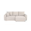 Ecksofa Joni Weiß S: 250 Cm - Weiß, Design, Textil (250/151cm) - MID.YOU