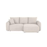 Ecksofa Joni Weiß S: 250 Cm - Weiß, Design, Textil (250/151cm) - MID.YOU