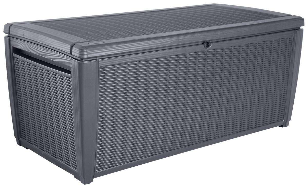 Kissenbox 987746 - Anthrazit, MODERN, Kunststoff (145/64/73cm) - Gardenson