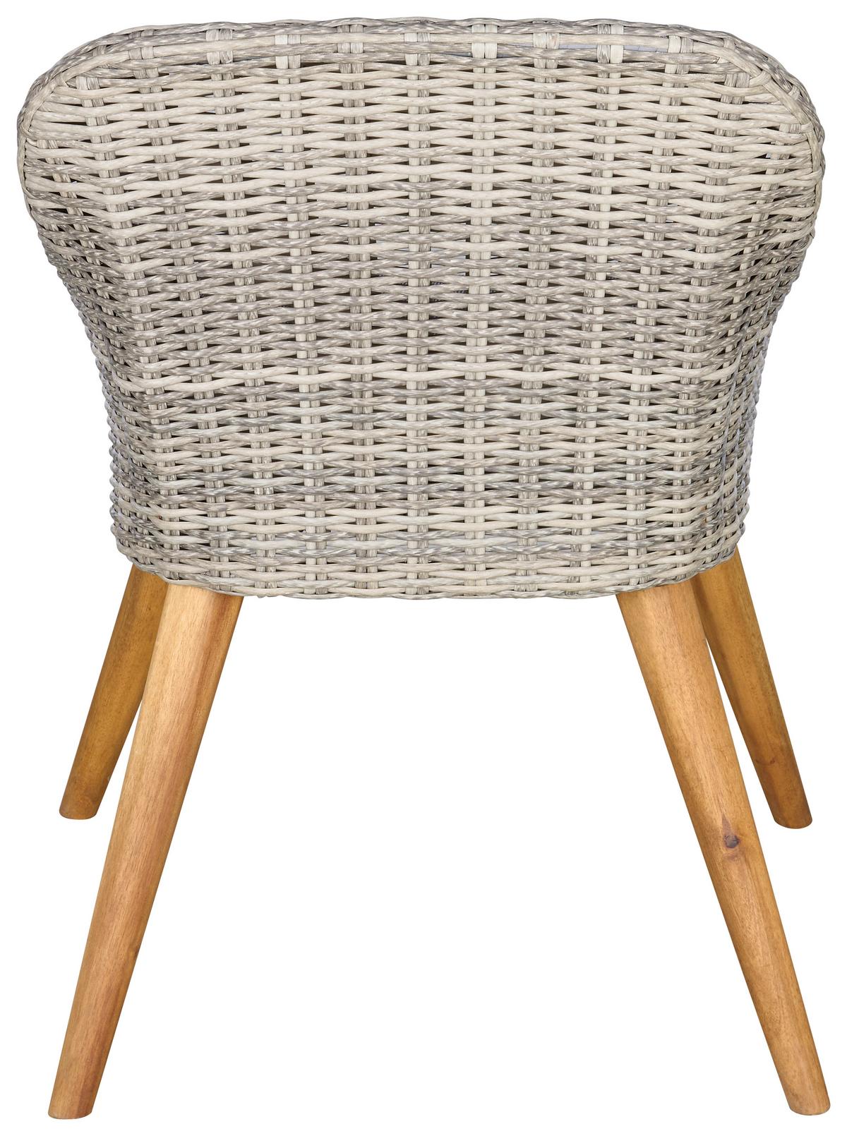 Kerti Étkezőgarnitúra Oslo - akáciaszínű/szürke, Modern, műanyag/textil - Beldano