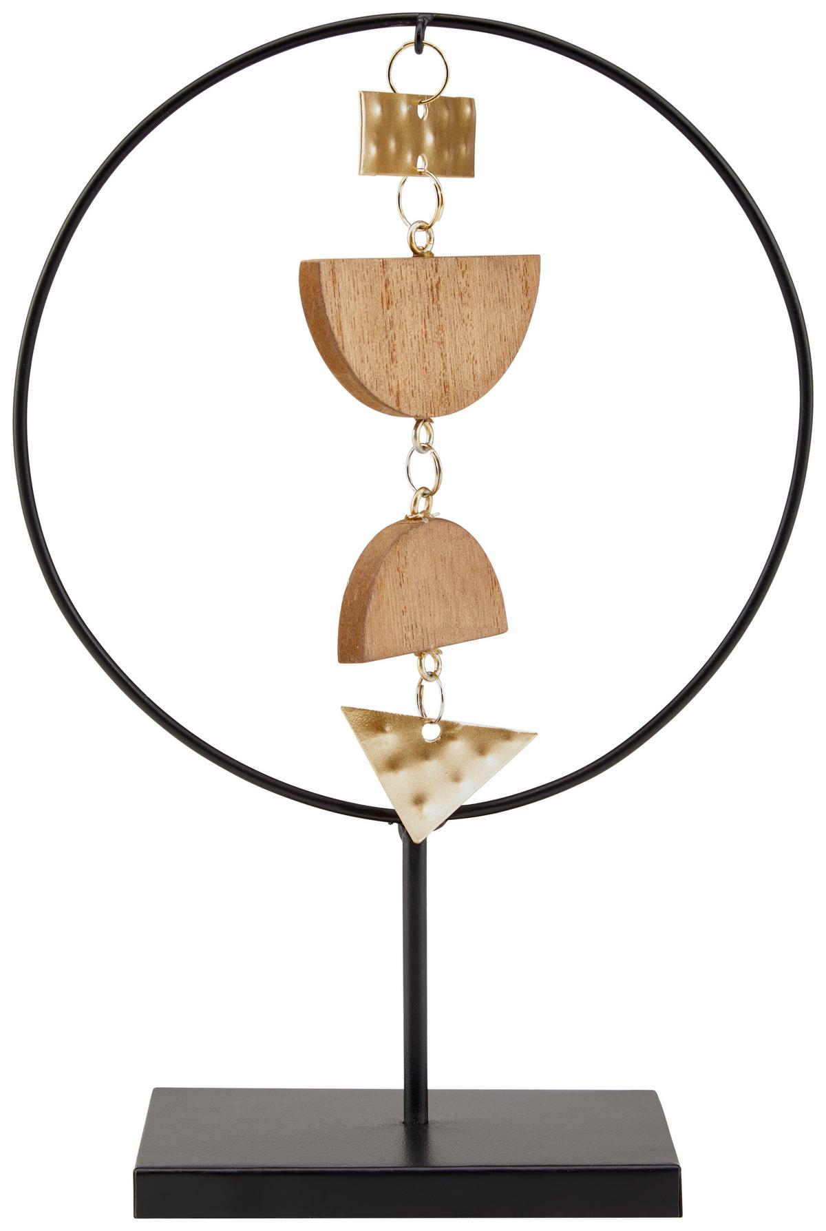 Dekoständer Stehen - Goldfarben/Schwarz, MODERN, Metall (10/22/7cm) - Luca Bessoni