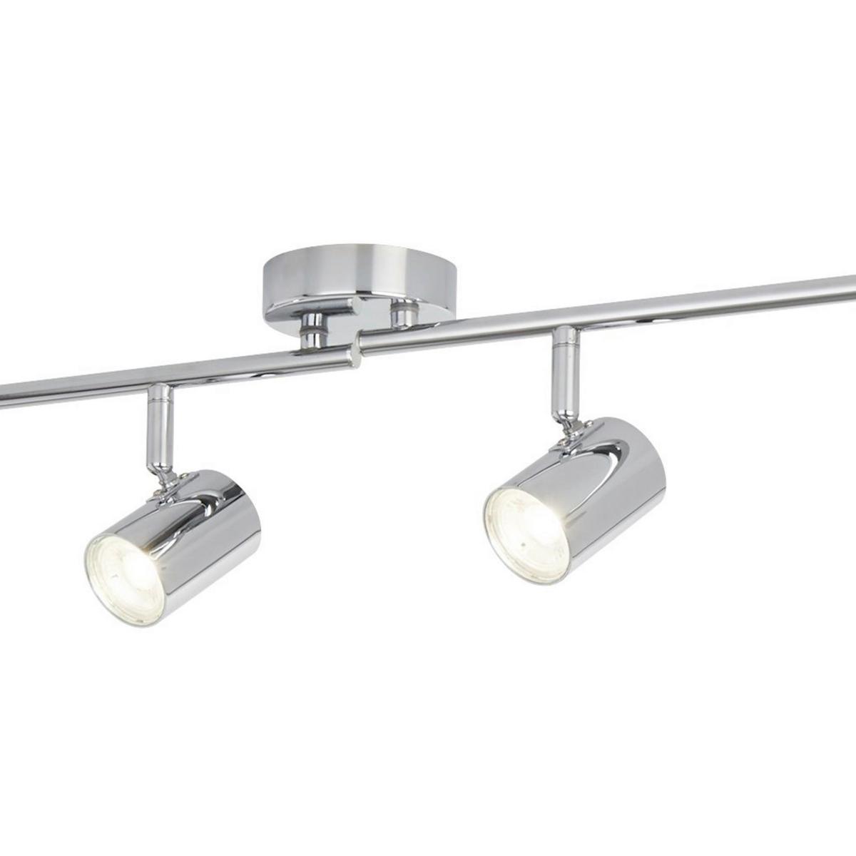 Mennyezeti Spotlámpa 3174cc Rollo - krómszínű/átlátszó, Design, üveg/fém (77/13/9cm)