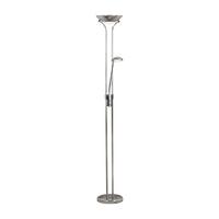 LED-Stehleuchte Eu5430cc - Chromfarben, Basics, Glas/Kunststoff (25.4/180cm)