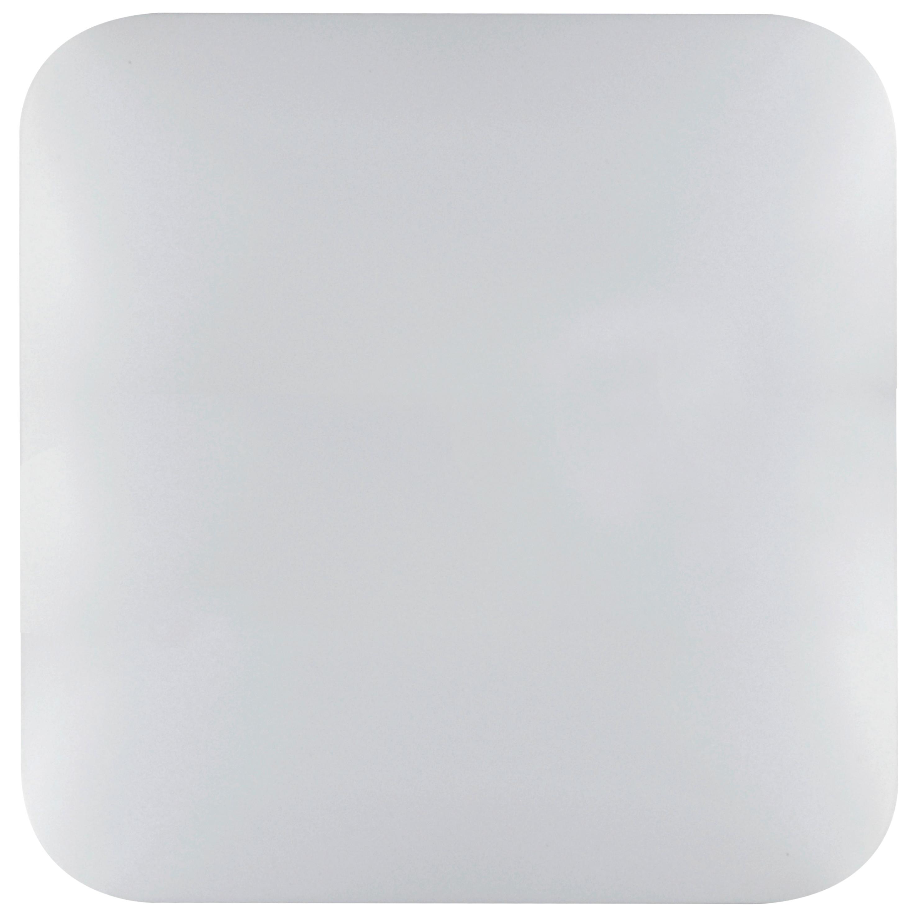 LED-Deckenleuchte L: 33 cm, Quadratisch - Weiß, Basics, Kunststoff/Metall (33/33/5,7cm)
