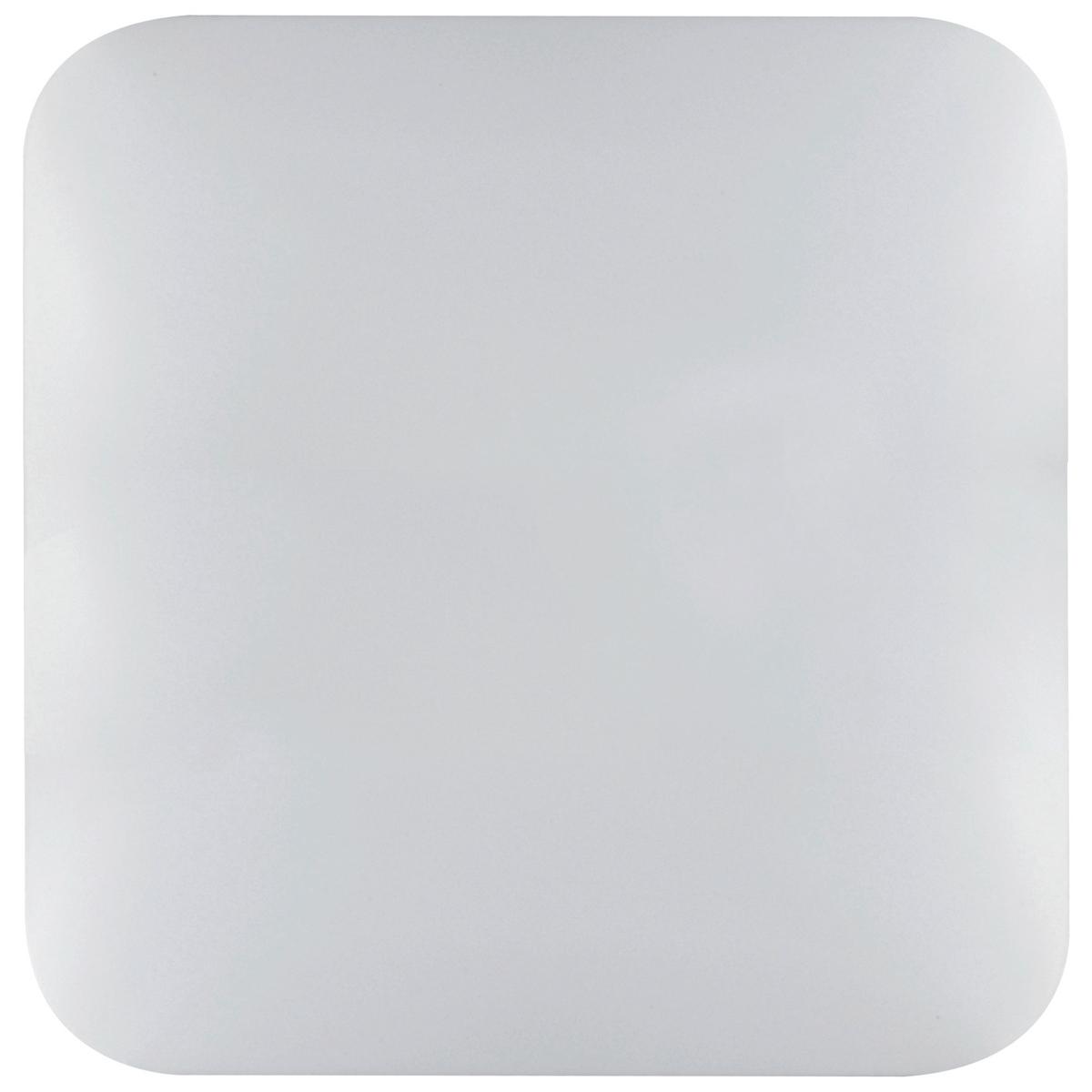 Led-deckenleuchte L: 33 Cm, Quadratisch - Weiß, Basics, Kunststoff/Metall (33/33/5,7cm)