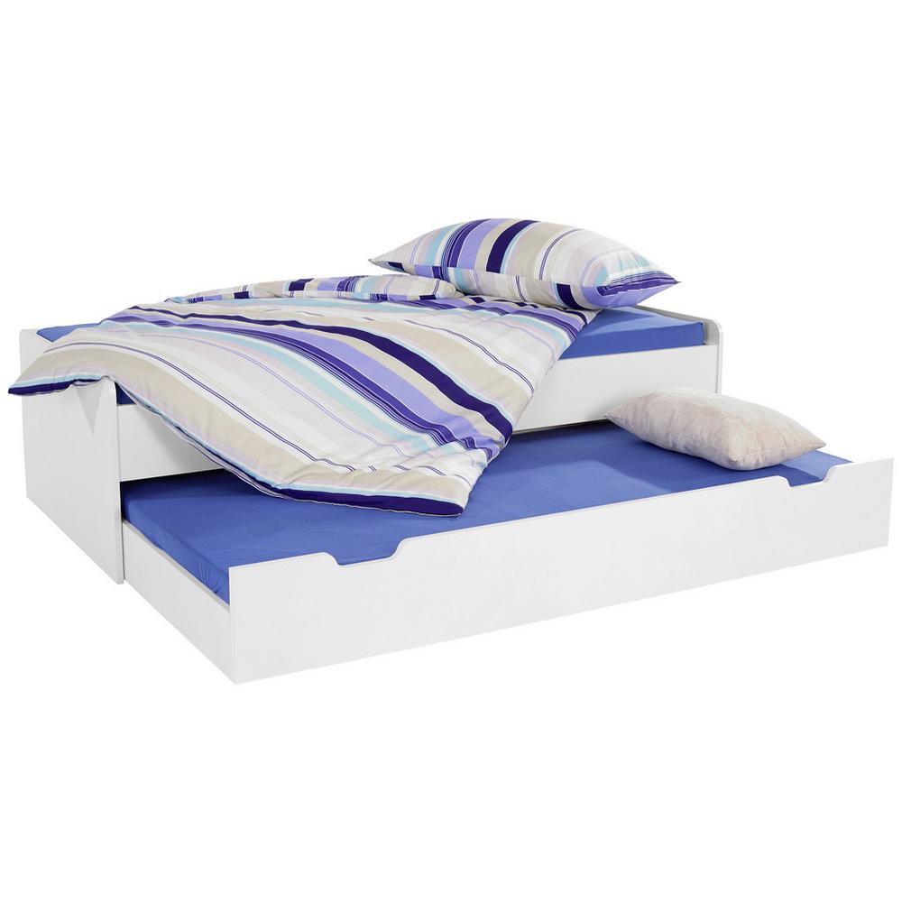 Výsuvná postel MAXI 2 90x200 alpská bílá