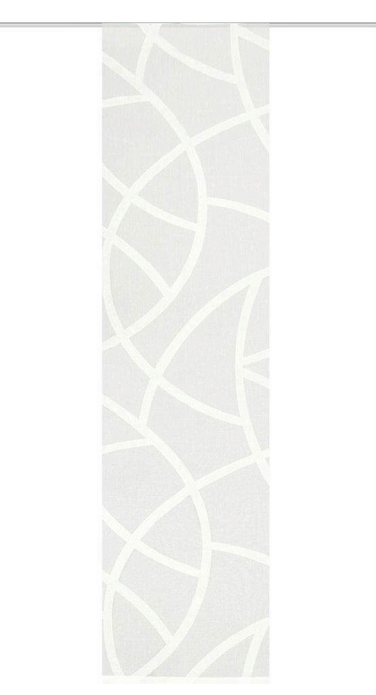 Flächenvorhang Cassé - Ecru, KONVENTIONELL, Textil (60/245cm)