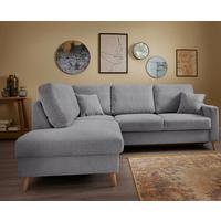 Ecksofa Valentina Dunkelgrau S: 200x230 Cm - Dunkelgrau/Naturfarben, KONVENTIONELL, Textil (200/230cm) - Livetastic
