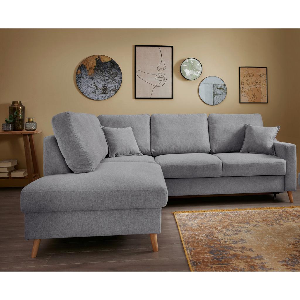 Ecksofa Valentina Dunkelgrau S: 200x230 cm