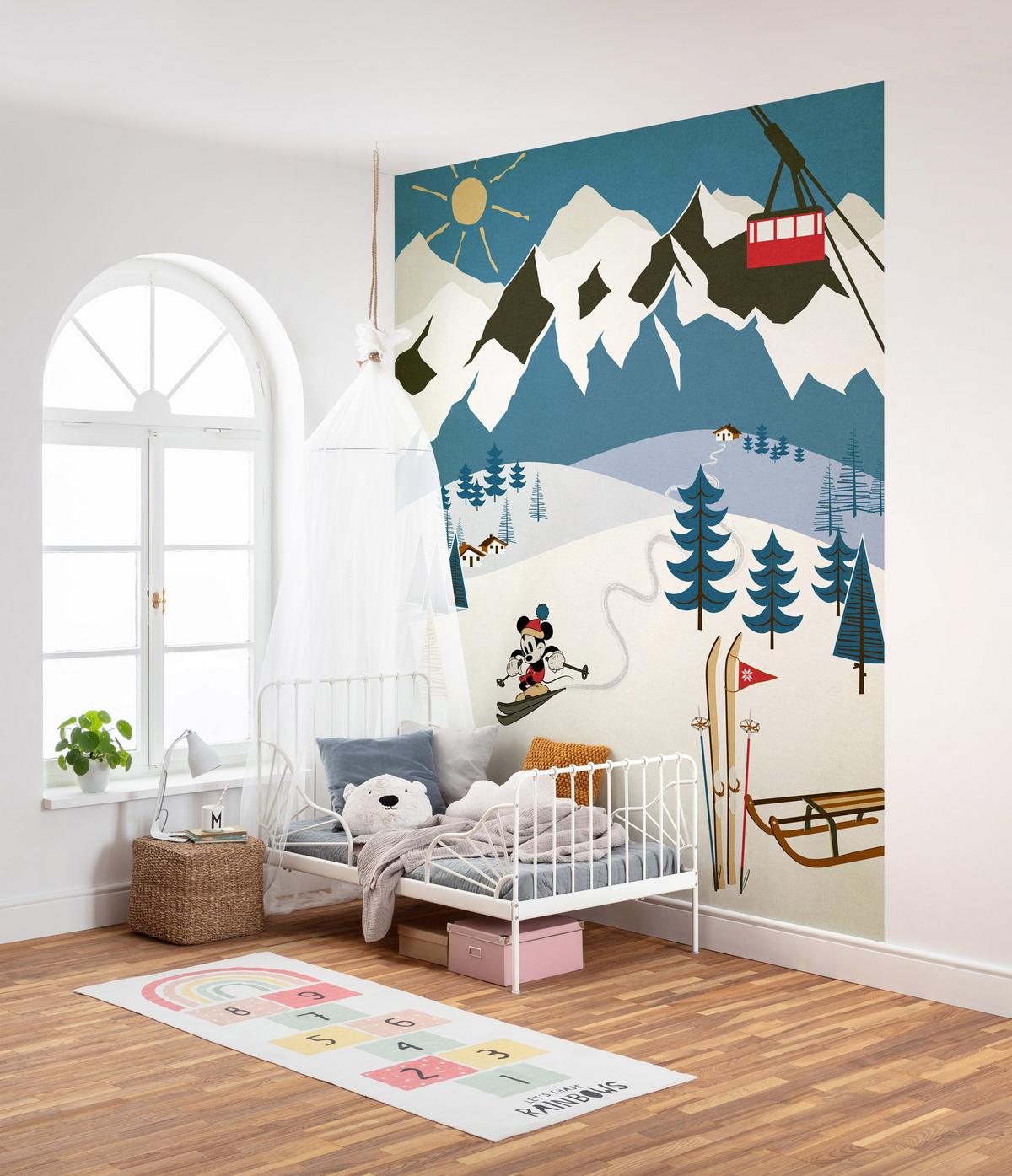 Fototapete Mickey Alpine - Multicolor, Trend, Textil (200/250cm)