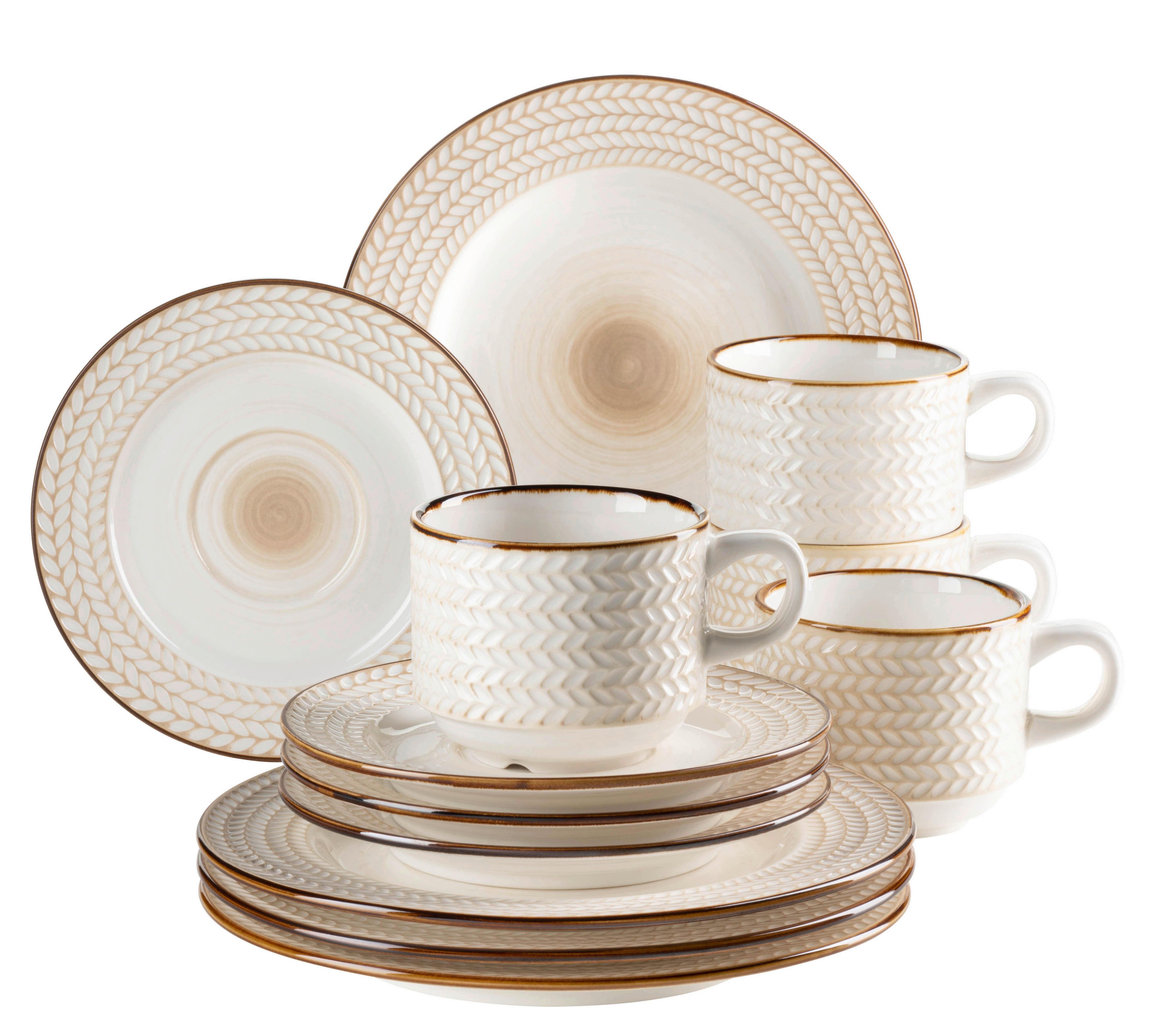 Kaffeeservice Prospero 4 Personen Geschirr Set