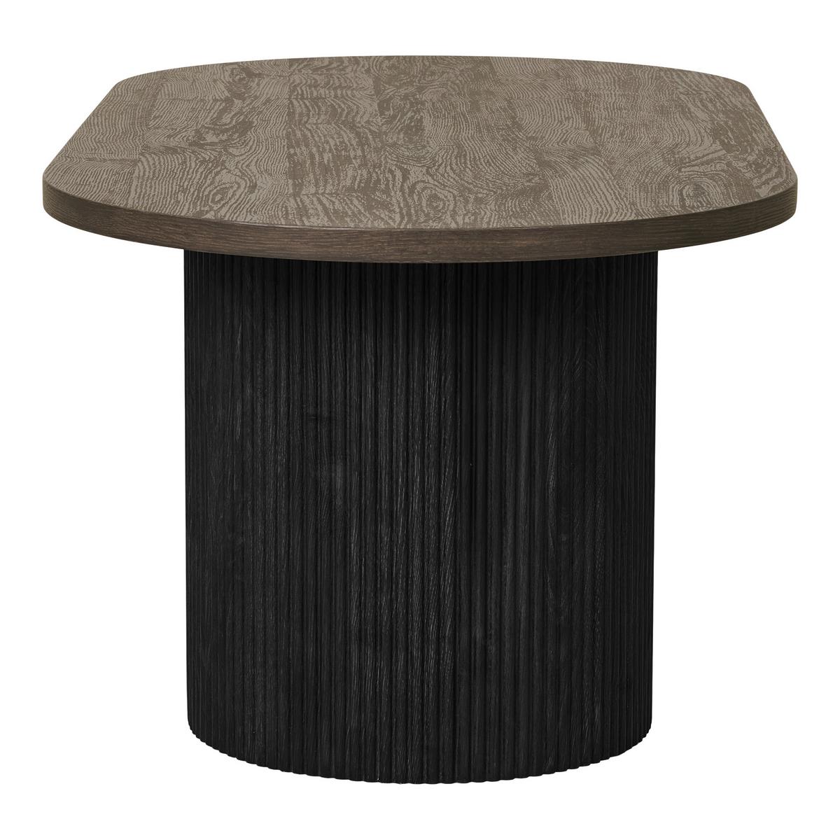 Couchtisch Boavista Dunkelbraun B: 120cm - Dunkelbraun/Naturfarben, Design, Holzwerkstoff (120/60/45cm) - MID.YOU