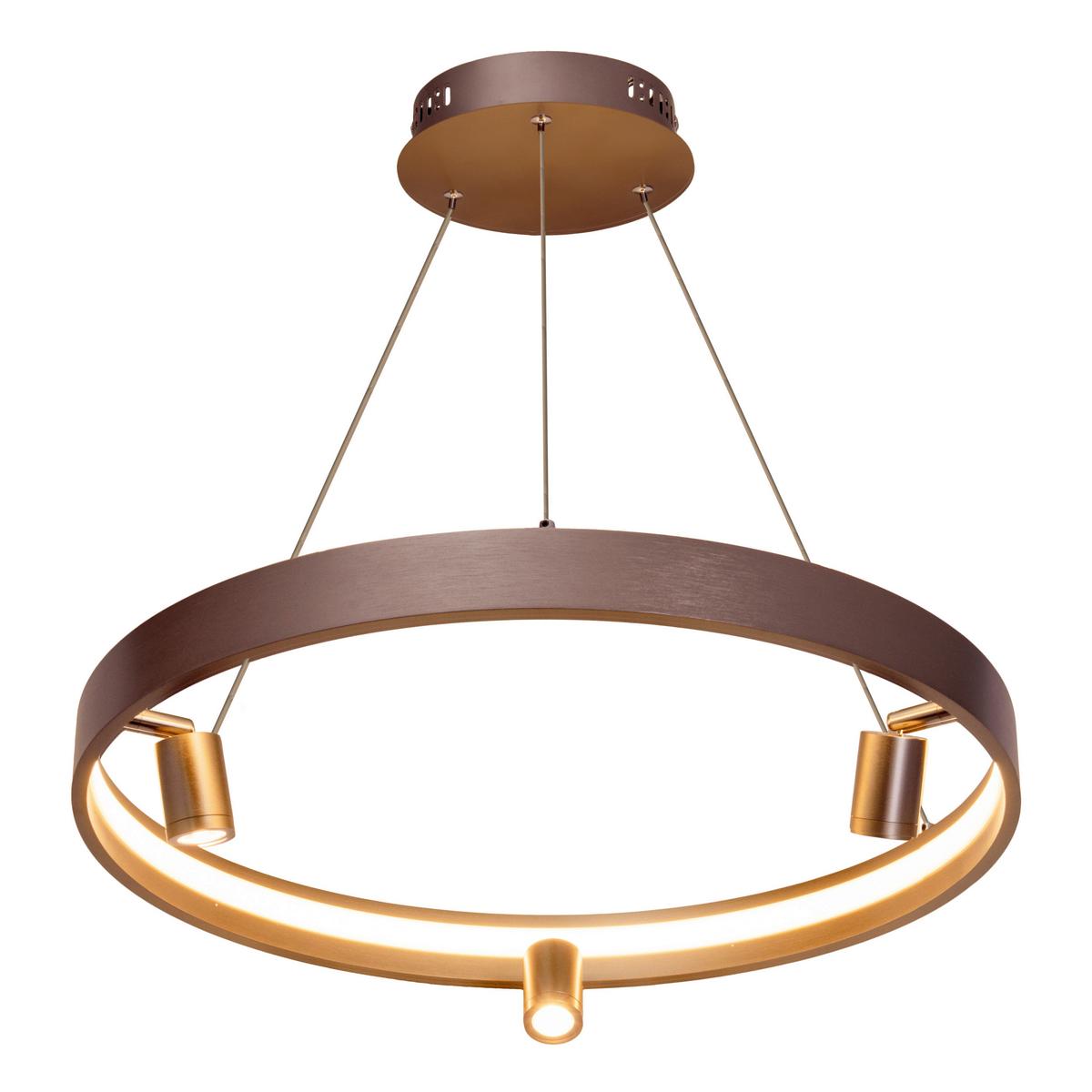 LED-Pendelleuchte 6139250 Tristan - Titanfarben, Design, Kunststoff/Metall (58/150cm) - Näve