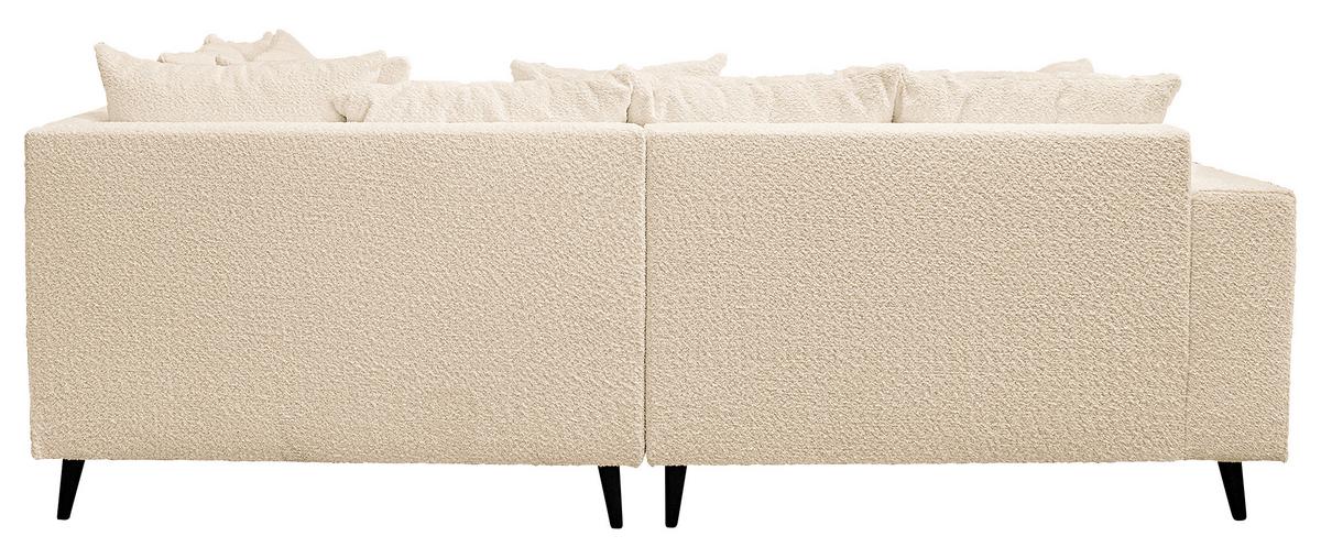 Ecksofa Pruno, Beige S: 247x174 Cm - Beige/Schwarz, Design, Textil (247/174cm) - MID.YOU