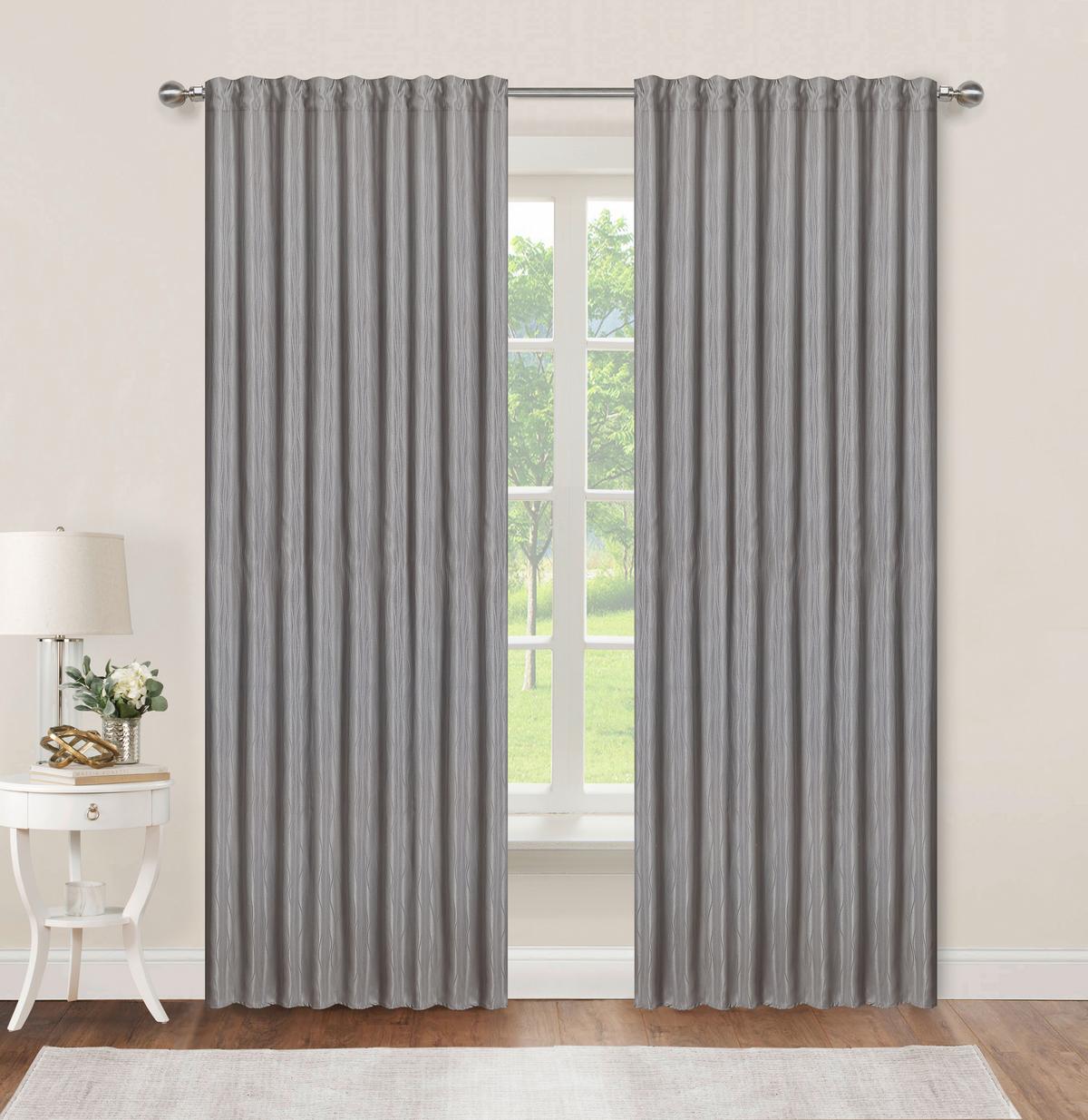 Készfüggöny Vroni Kb. 140/245cm - ezüstszínű, Romantik / Landhaus, textil (140/245cm) - James Wood