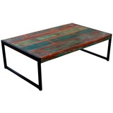 Couchtisch Holz Massiv Faro, Multicolour B:115cm - Multicolor/Schwarz, Basics, Holz/Metall (115/35/70cm)