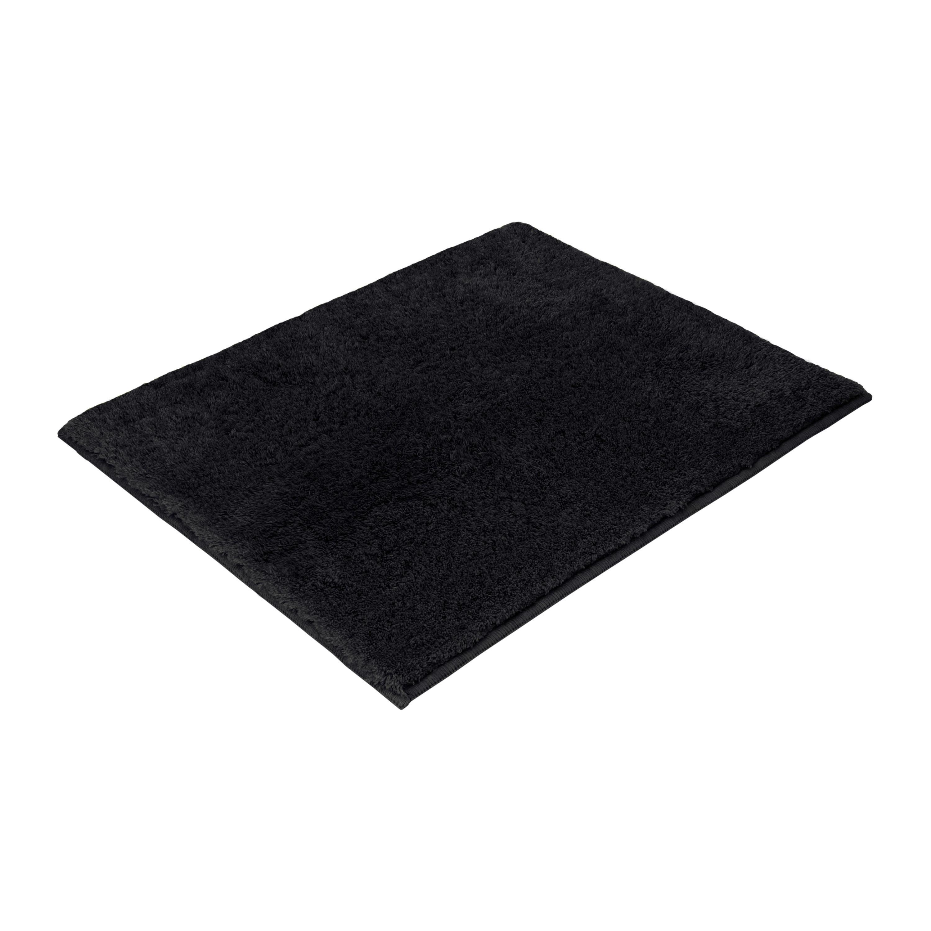 Fürdőszobaszőnyeg Timeless - fekete, Basics, textil (50/60cm) - Vossen