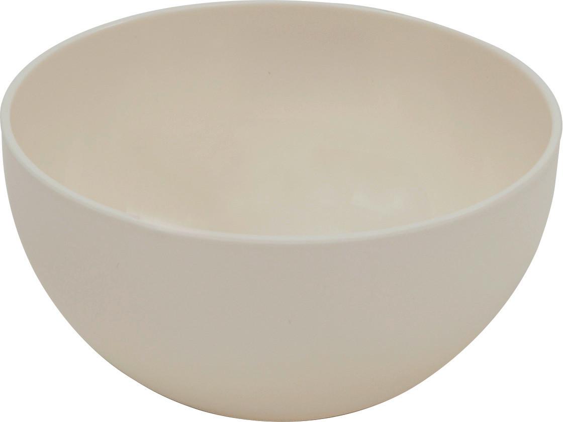 Schüssel Kunststoff Creme Gutja 2,5 L, DxH: 20,5x10,5 cm - Creme, KONVENTIONELL, Kunststoff (20,5/10,5cm) - James Wood