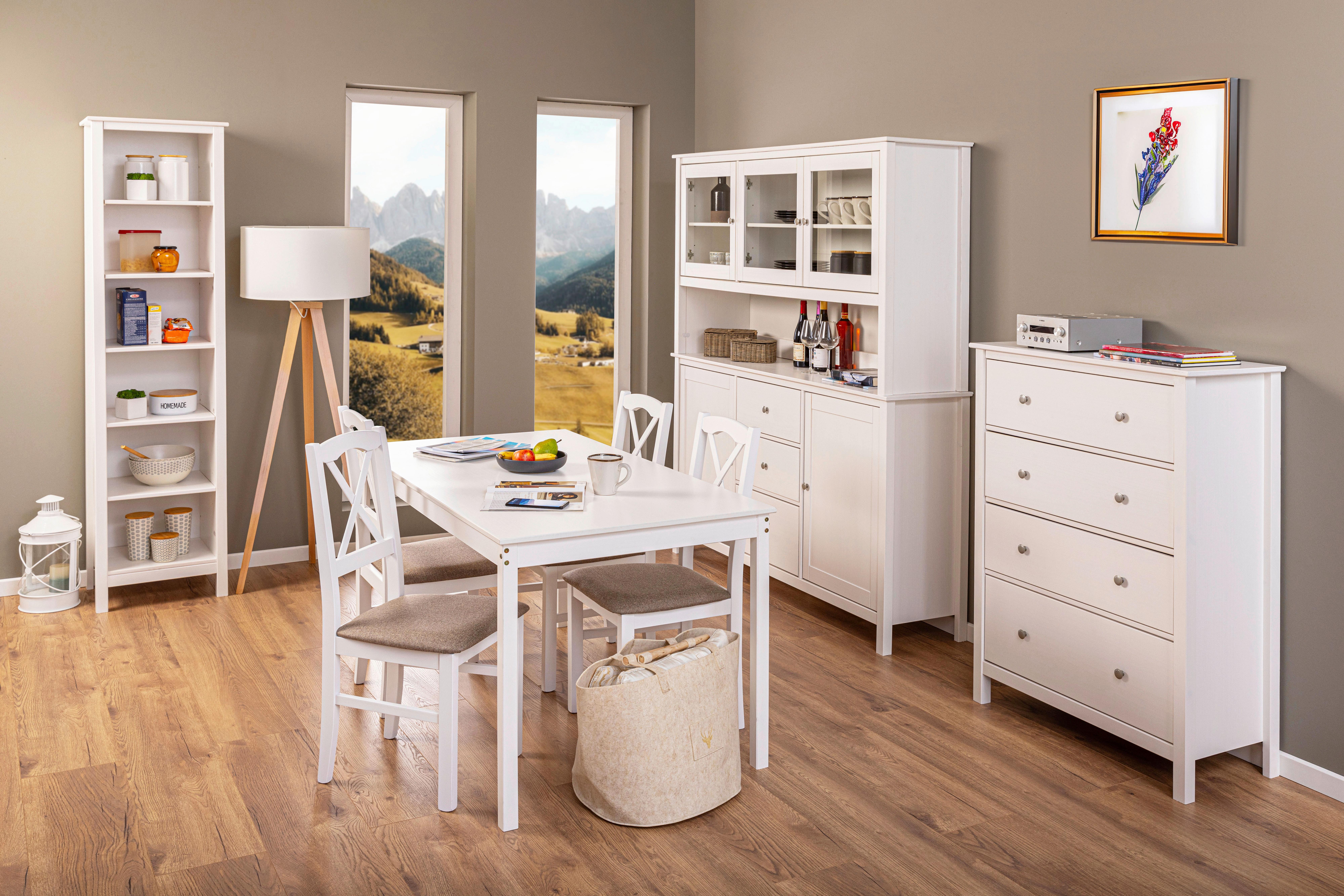 Regal Chilly Home - Weiß, Design, Holz (50/197/39,5cm) - Livetastic