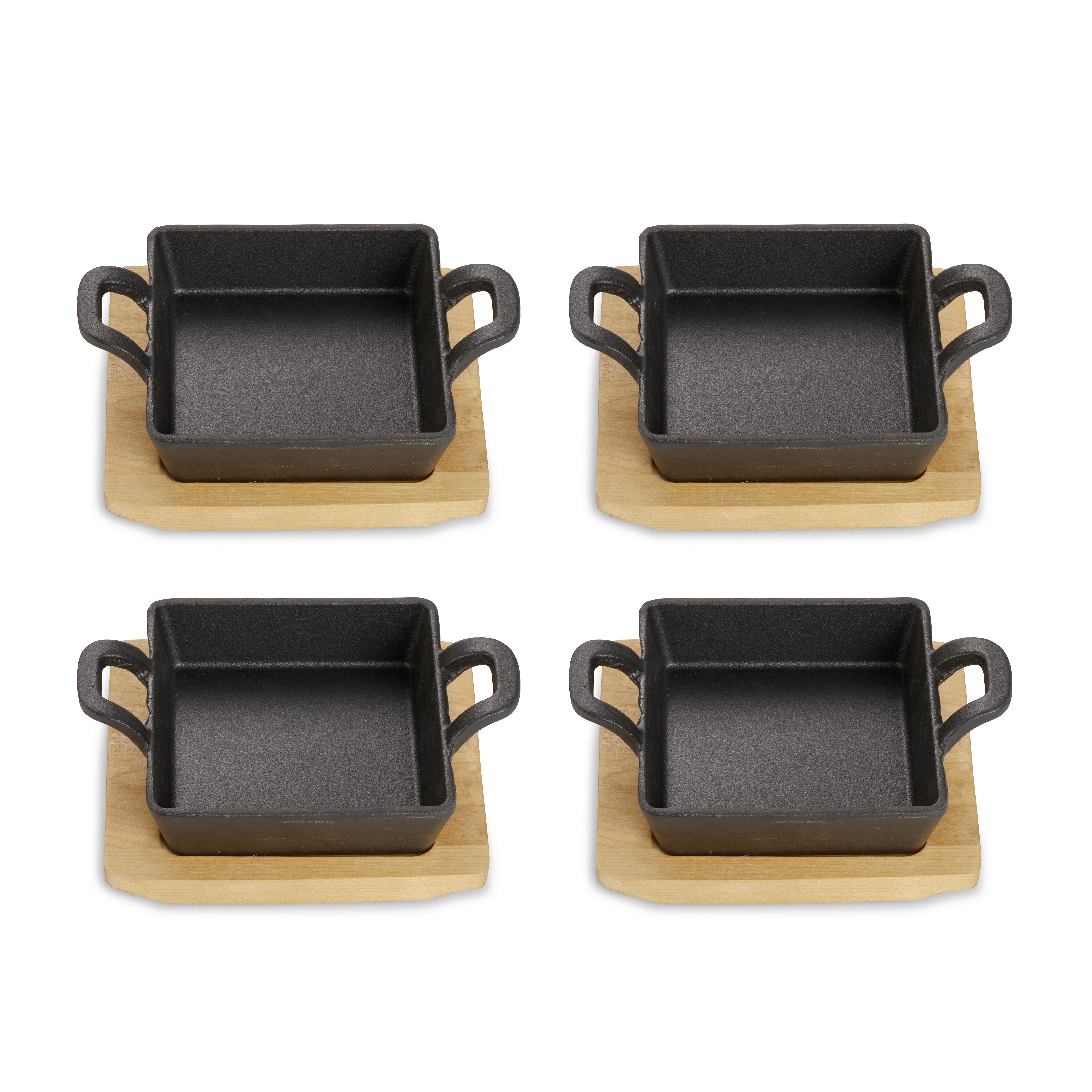 SADA PANVÍC 4-dielna - čierna, Basics, kov (18,5/12,6/3,6cm) - Echtwerk