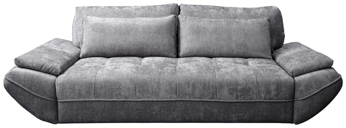 Schlafsofa Elma Dunkelgrau B: 280cm - Dunkelgrau/Schwarz, KONVENTIONELL, Holz/Holzwerkstoff (280/73-93/107cm) - MID.YOU