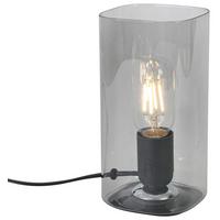 Tischleuchte Smoky - Schwarz, ROMANTIK / LANDHAUS, Glas/Kunststoff (10/10/20cm) - Luca Bessoni