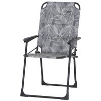 Campingsessel Klappbar Mit Armlehnen - Anthrazit/Grau, KONVENTIONELL, Textil/Metall (55/99/73cm) - Siena Garden