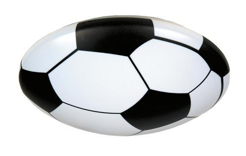 Deckenleuchte 678 Fussball - Schwarz/Weiß, Trend, Kunststoff/Metall (35/9cm) - Niermann
