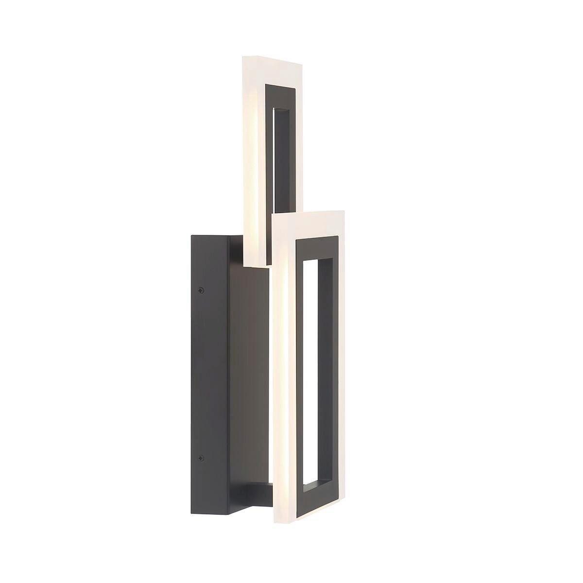 Led Falilámpa Qn-Inizio-1w-Bk - fekete, Design, műanyag/fém (40,6/17,6/10,2cm) - Elstead Lighting