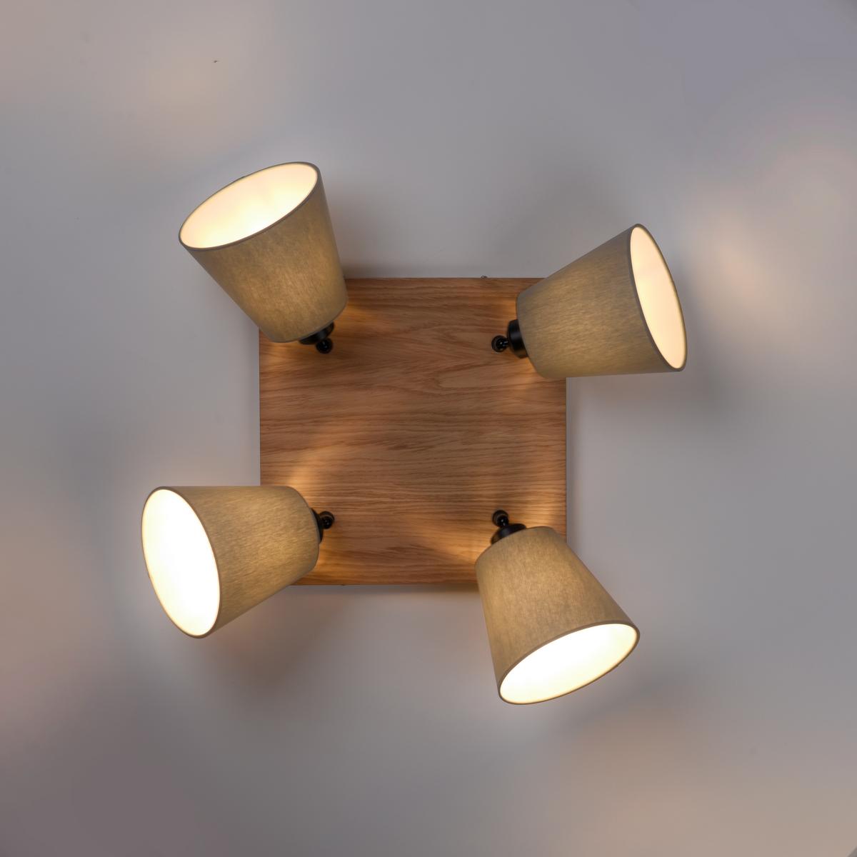 Deckenleuchte 11583-79 Gerda - Natur, Holzwerkstoff/Metall (77/28/26cm)