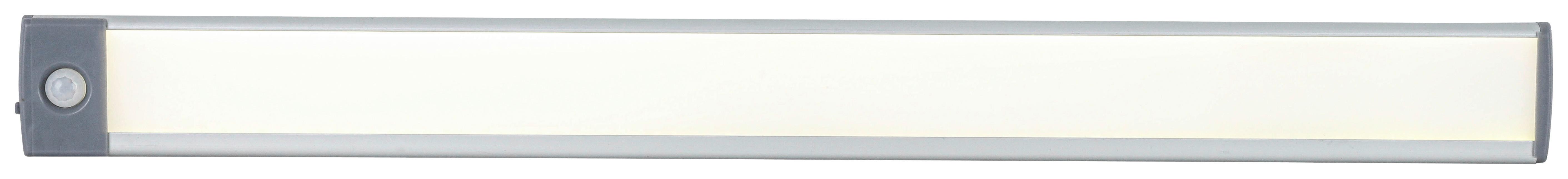 PODSVĚTLENÍ UNTI - šedá/barvy stříbra, Moderní, kov/plast (46/4/1cm) - Mömax