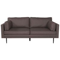2-Sitzer-Sofa Boom - Schwarz/Braun, Design, Textil/Metall (203/84/90cm) - Livetastic