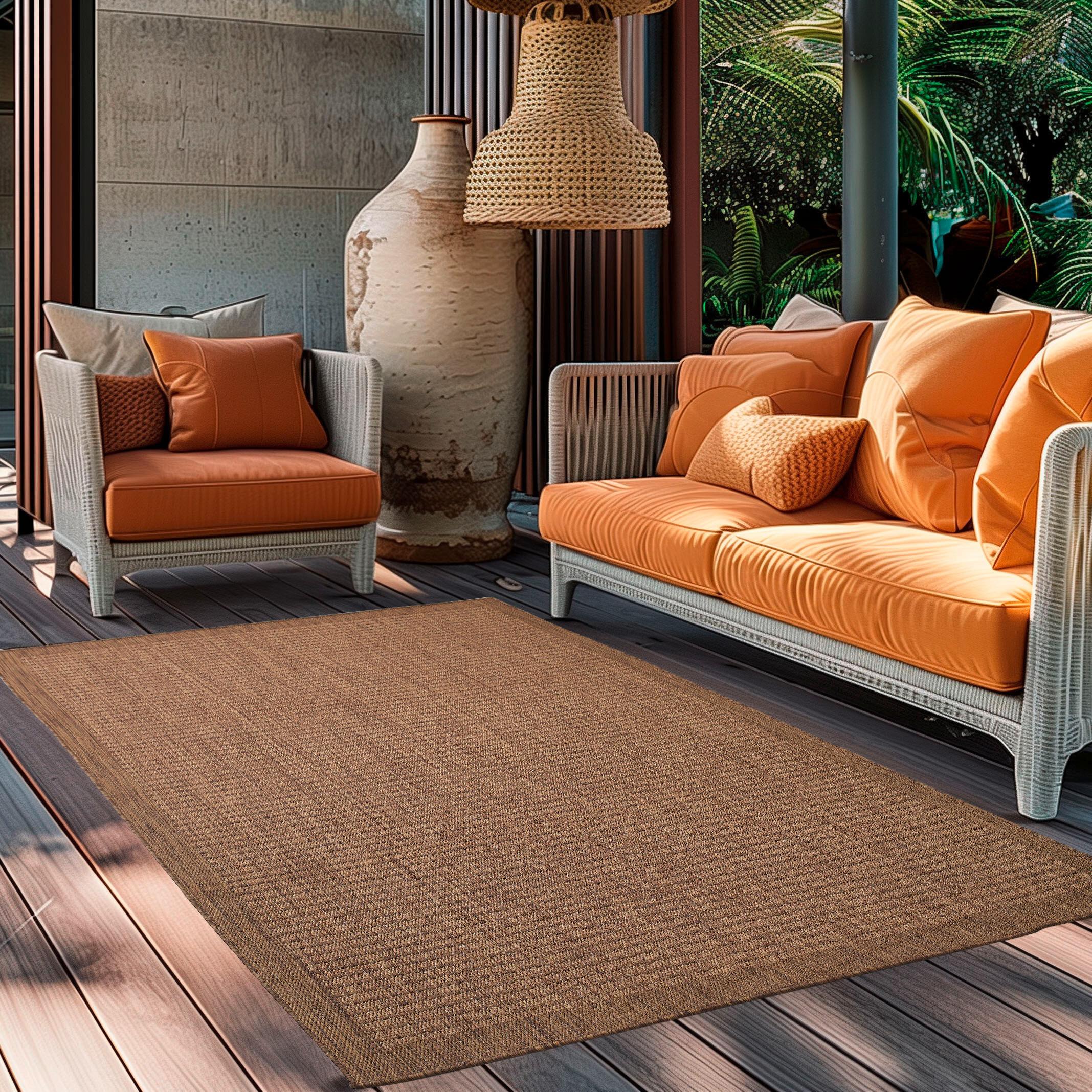 Outdoorteppich Giza 120 X 170 1410 Brown - Braun, Basics, Textil (120/170cm) - Novel