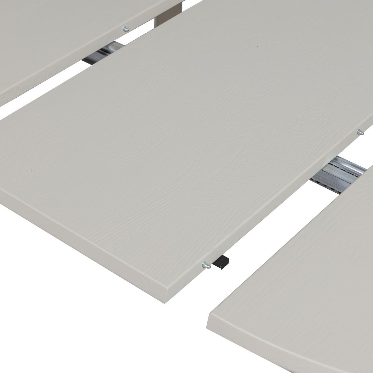 ESSTISCH Janne Grau L: 120-200cm - Grau, MODERN, Holz (120-200/120/75cm) - Livetastic