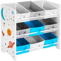 Kinderregal Weiß B: 62,50 cm - Weiß, Basics, Holzwerkstoff/Textil (62,5/60/29,5cm)