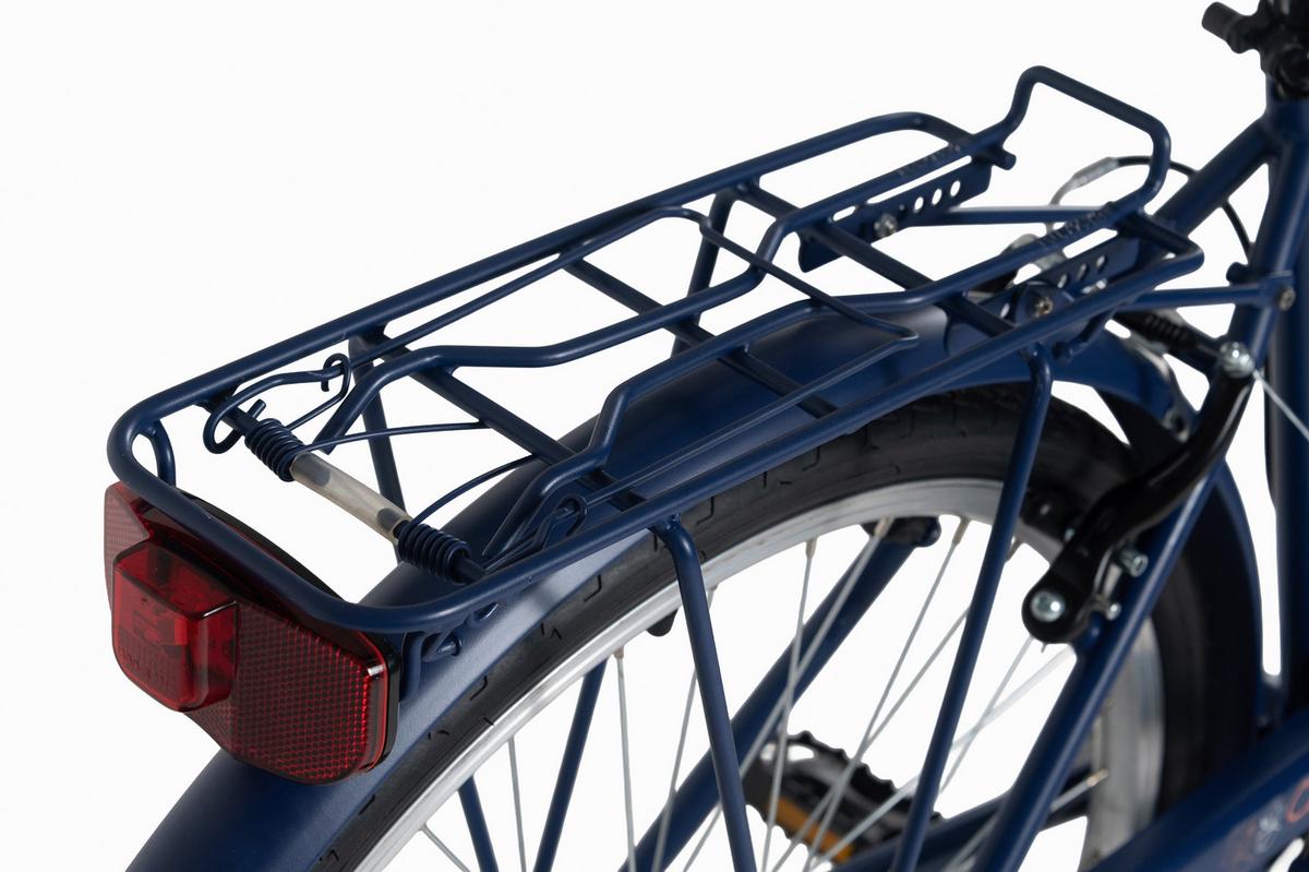 Citybike 26'' mit Korb DaCapo Cantaloupe blau - Blau, Basics, Metall (25/140/60cm)